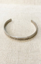 Brazalete con Grabado Personalizado – Acero Inoxidable – Colibrí Jewelry