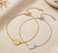 Pulsera con Placa Circular