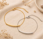 Pulsera Rectangular con Grabado Personalizado – Acero Inoxidable – Colibrí Jewelry
