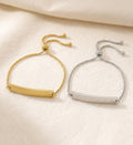 Pulsera con Placa Curva